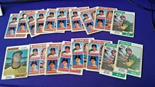 18 1974 TOPPS VARIATION LOT BOB APODACA APODOCO JESUS ALOU WASH NATIONAL EXMT 