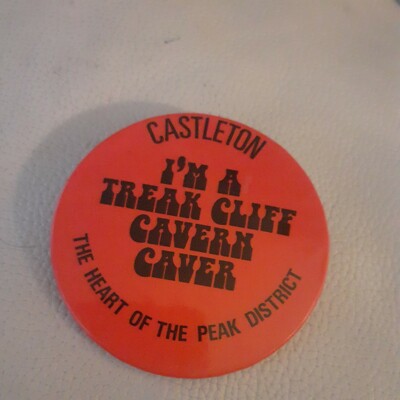 Castleton Cavern Caver Vintage Badge
