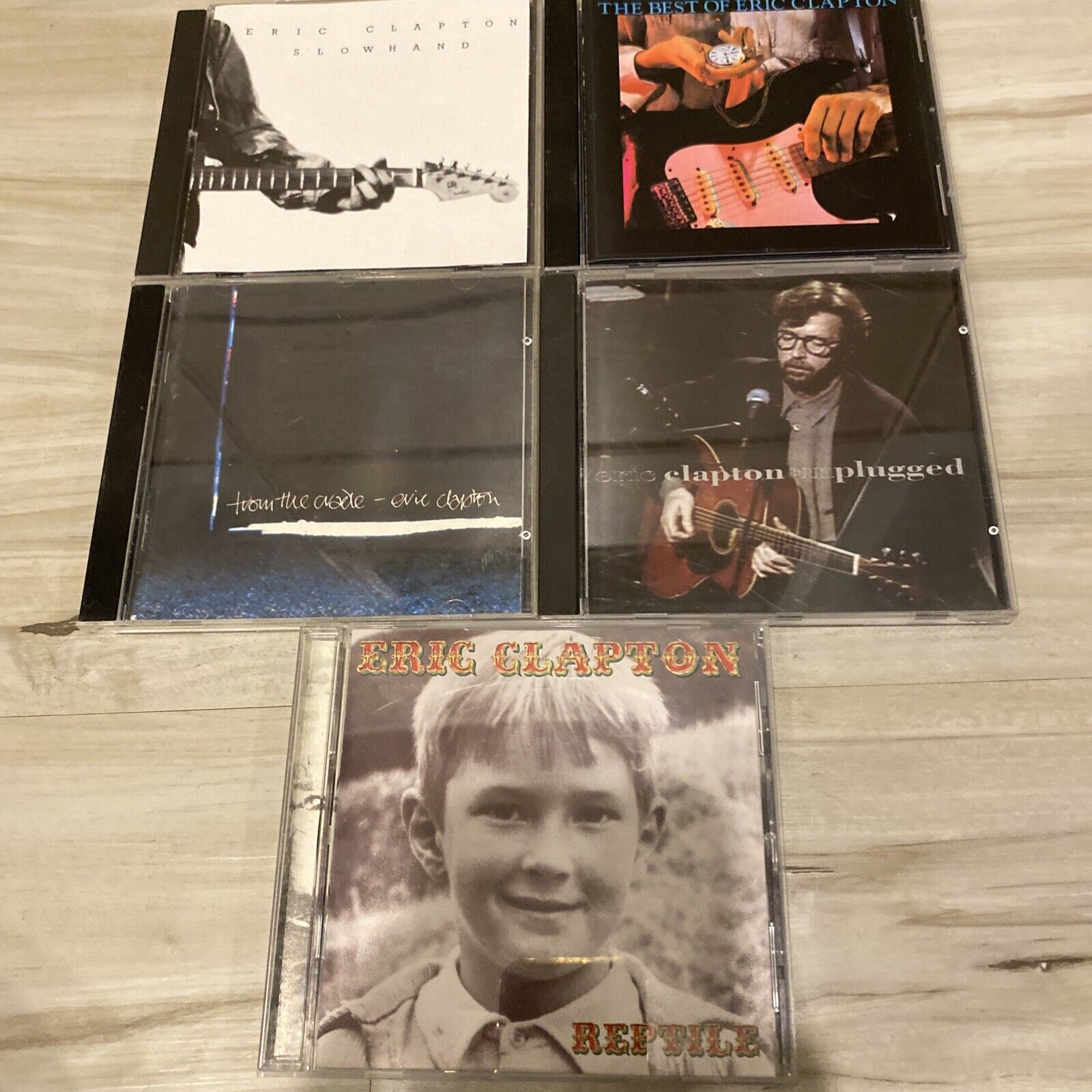 Eric Clapton 5 CD LOT From The Cradle Reptile Slowhand Timepiece Unplugged