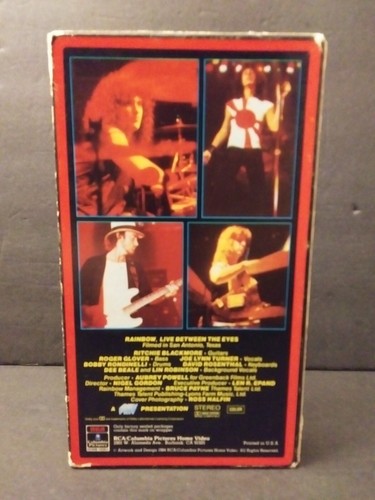 RARE Rainbow Between the Eyes Concert (VHS, 1982) TESTED Live Video Tape RCA - Picture 2 of 7