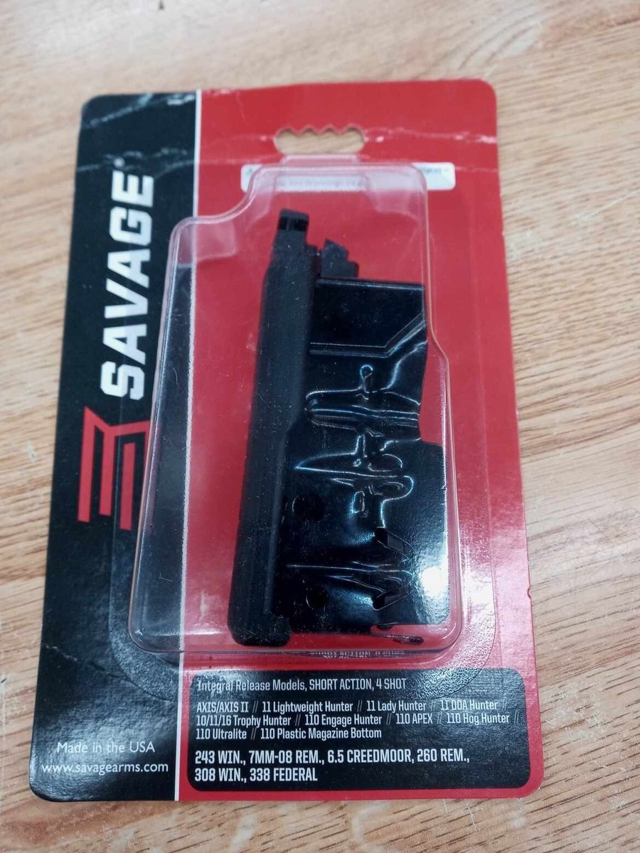 sasaページ Savage Axis Magazine 243, 7mm-08, 308, 6.5 creedmoor 4 Round 55232