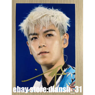BIGBANG T.O.P Autographed Signed Photo K-POP Collection 4*6