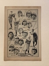 Cincinnati Reds Ernie Lombardi Eppa Rixey C Hafey 1933 Baseball Team 4X6 Picture