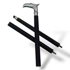 Brass Designer Victorian Handle Wooden Vintage Walking Cane Antique Style Stick
