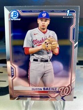 2021 Dustin Saenz Bowman Draft Chrome 1st Bowman #BDC-14