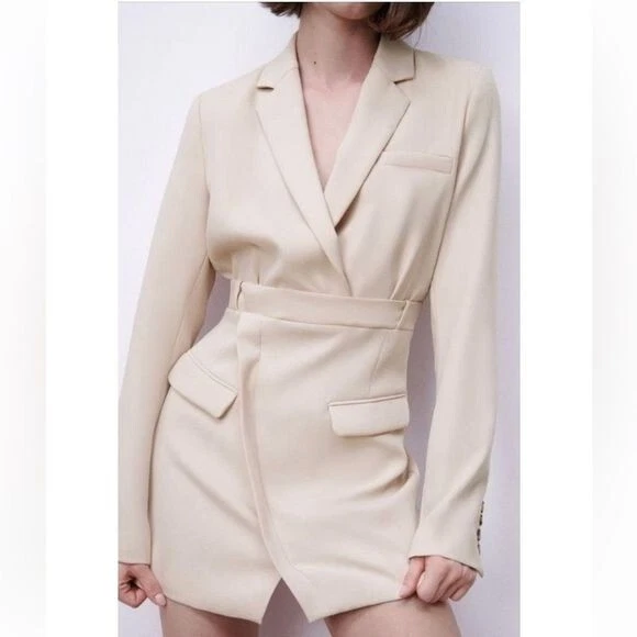 Cream blazer deals dress