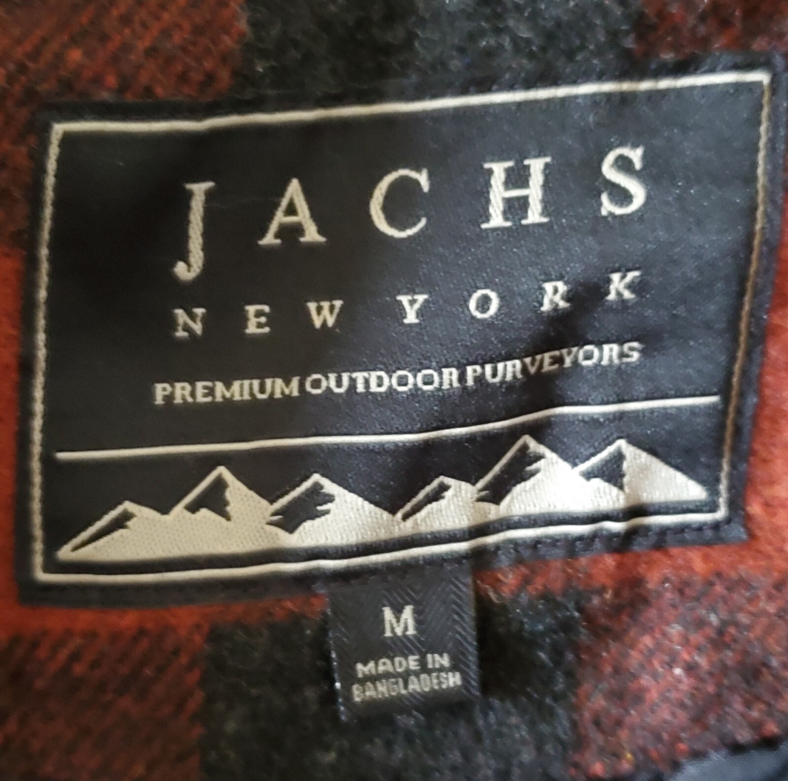 Jachs New York Mens Lined Flannel Wool Blend Overshirt Jacket - Size M - EUC image 6