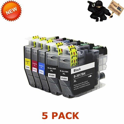 5x LC3017 LC-3017 XL Ink Cartridge For 