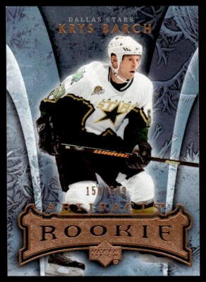 2007-08 Upper Deck Artifacts Krys Barch Rookie /999 Dallas Stars #199 R101
