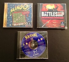 Battleship PC CD ROM War Video Game Windows 95 Computer Hasbro Lot Of 3 Games