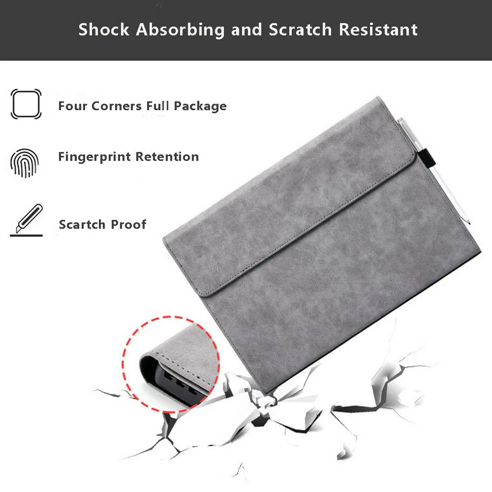 TPU Tablet Case for Microsoft Surface Pro 8 Case for Surface Pro7/5/6 Pen Holder - Image 4 of 4