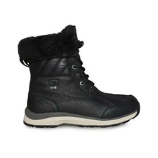 NIB Womens UGG Adirondack III Quilted Waterproof Black Boots 5