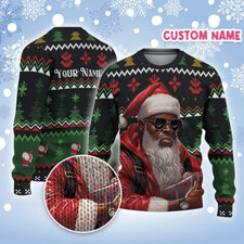 Bg Holiday Santa Unicorn Funny Ugly Sweater Christmas Gift Xs-5Xl