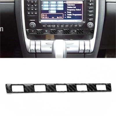 Carbon Fiber Climate Console Button Cover Trim für Porsche Cayenne Sport 2003-10