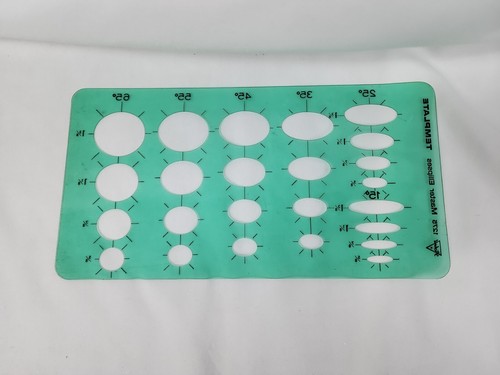 Lot of 5 Vintage Drafting Templates Pickett, Post, Bruning & Helix - Picture 3 of 11