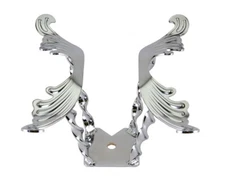 Chrome Twisted Butterfly WING Steering Wheel Lowrider Cruiser Bike Bicycle New