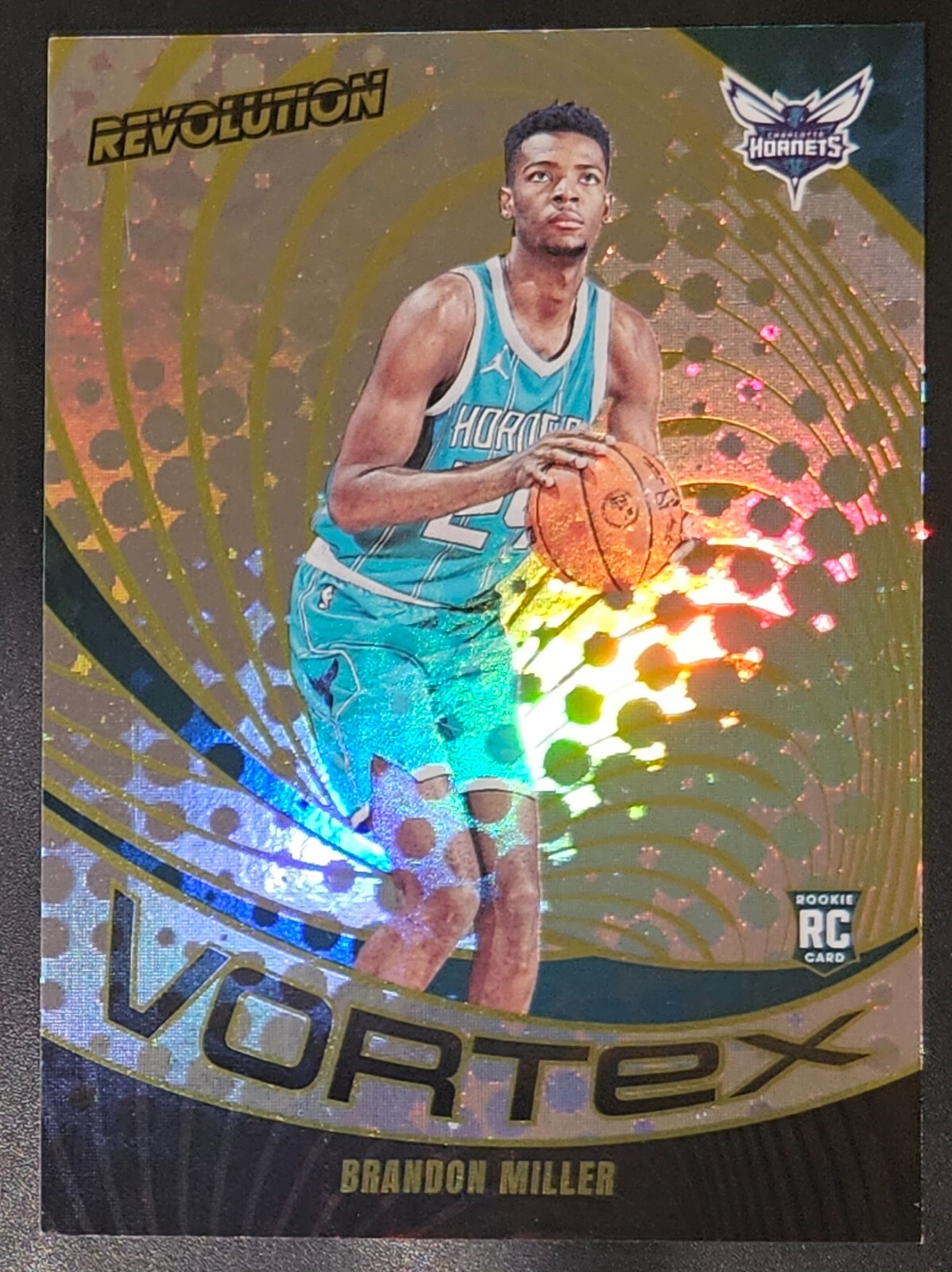 Brandon Miller 2023-24 Panini Revolution VORTEX Rookie Insert Card (no.3)