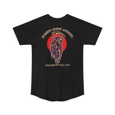 Always Sorry Brand Reaper Logo Unisex Long T Shirt Streetwear Tattoo Design