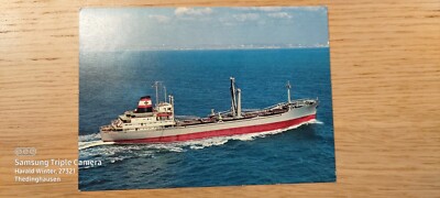 Postkarte Frachtschiff Crostafels DDG  Hansa Bremen ungel_
