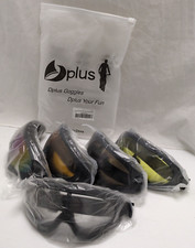 Five X400 Youth Adult DPLUS Motorcycle Goggles - Set of 5 All different