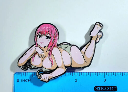"Beach Babe" 2.75" Lewd Enamel Pin, Bikini Waifu, Captivating Audience