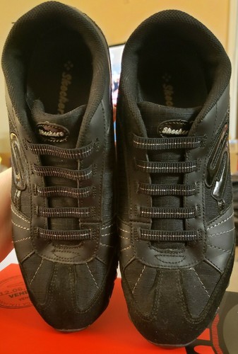 SKECHERS WOMENS Sneakers BIKERS VEXED BLK ATHLETIC