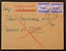 DR Poczta Lotnicza II. WK MiNr 1A MeF Dzień Linz, maszynista Ukraina (19-51)