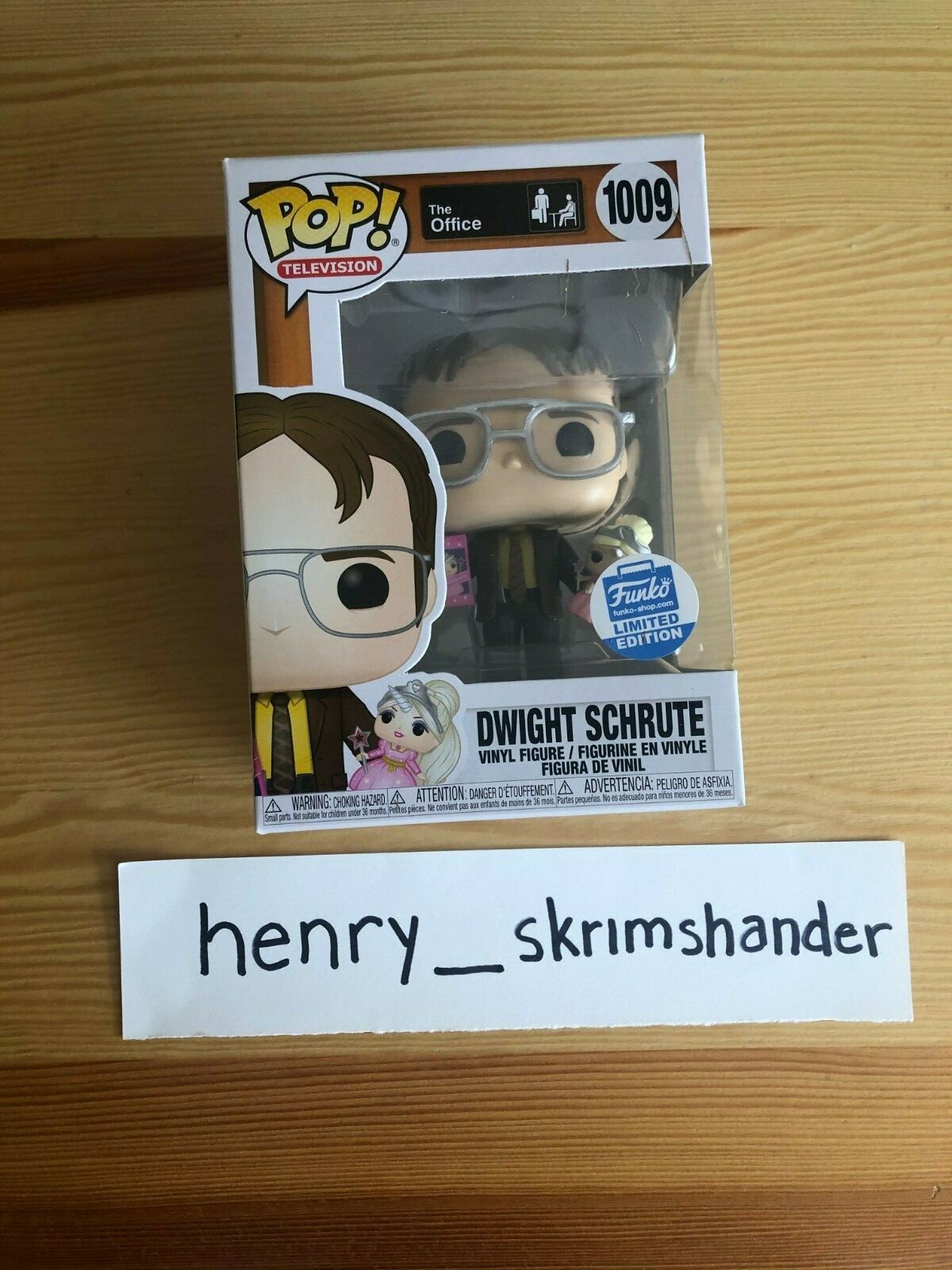Funko Pop! The Office Dwight Schrute with Princess Unicorn Doll 1009