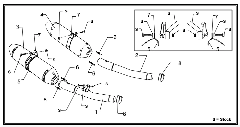 Escape de acero inoxidable Yoshimura Kawasaki ZX14R Ninja ZX1400 R77 Race Slip On '12-'21 Foto 3 de 4