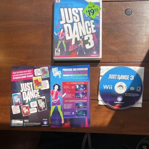 Ubisoft Just Dance 3 Nintendo Wii Game Manual Included Multiplayer NTSC-U/C