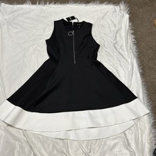 NWT DKNY Black Ddbak070 Boo Women Dress Sz 14
