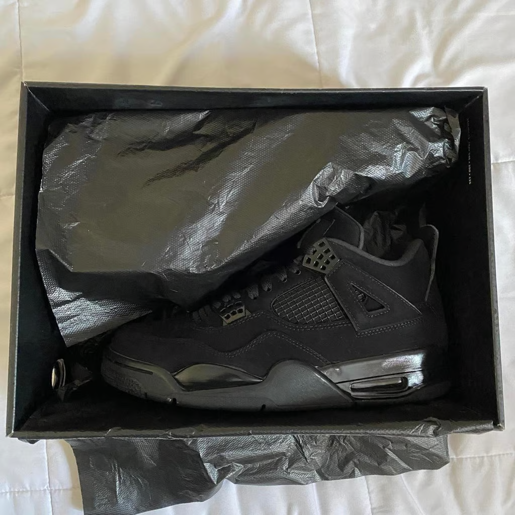 Size 8.5 - Jordan 4 Retro Mid Black Cat for sale online | eBay display picture 1
