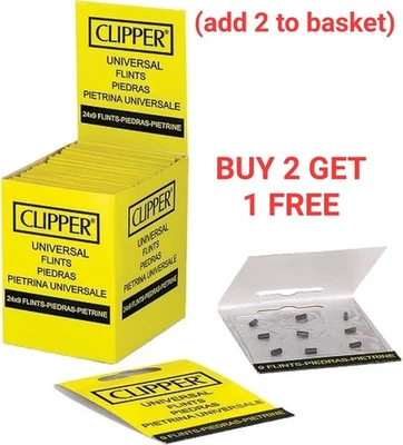 (1 PACK) 9 FLINTS CLIPPER Lighter Flint Universal Flint For All Types Lighters - Image 1 of 2