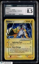 2005 Pokemon Gold Star EX Unseen Forces #114 Raikou Holo CGC 8.5 NM-MT+