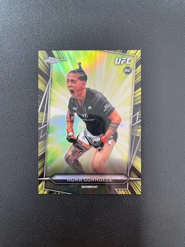 2026 Topps Chrome UFC Nora Cornolle Radiating Rookies BJAB
