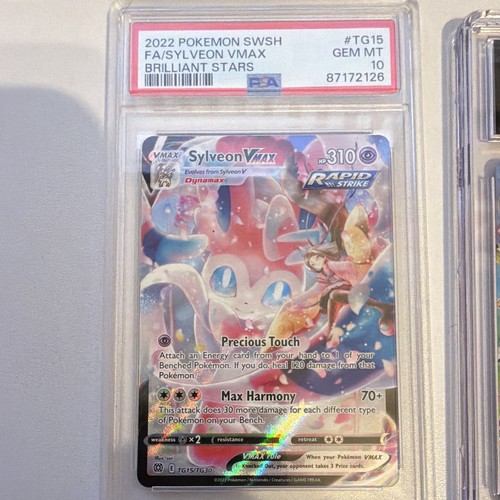 PSA 10 Sylveon VMAX TG15/TG30 Brilliant Stars Trainer Gallery Full Art Holo
