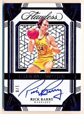 2024-25 Flawless Rick Barry Framework Signatures Blue Auto #FRM-RBA (1/8)