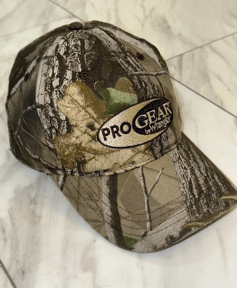 Gorra de béisbol Pro Gear By Wrangler camuflada con logotipo negro gorra de papá equipo de cazador ajustable Foto 3 de 4