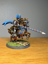 Painted Mounted Knight Fighter Paladin Miniature, Pro Painted D D DND Miniature