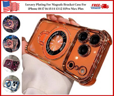 For iPhone 17 Pro Max 18 Pro 16 15 14 Shockproof Mag Safe Stand Case Lens Cover