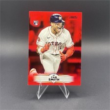Topps 2025 Stadium Club Red Parallel Rookie Cam Smith #60 Astros MLB