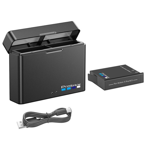 Batterie 2200mAh pour DJI Osmo Action 5 Pro + Boîtier de Charge Rapide pour DJI Action 3/4 - Photo 5 sur 16