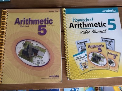 Abeka Arithmetic 5 Work-text & Homeschool Video Manual Set