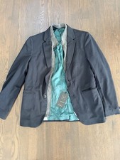 Zara Blazer Zipper Jacket Closure Buttoned Exterior Mens Sz Medium NEW w/ Tags