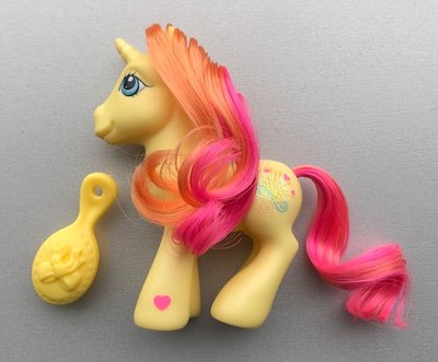 Vintage Hasbro G3 MLP My Little Ponies BRIGHTS BRIGHTLY Einhorn Pony Spielzeug