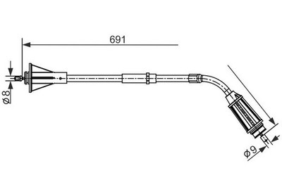 BOSCH Seilzug, Feststellbremse 1 987 482 555 für VOLVO