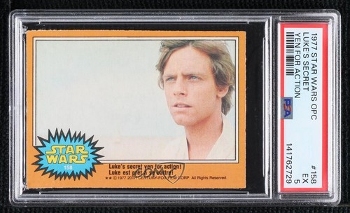 1977 OPC Star Wars #169 Luke Skywalker (Mark Hamill) — PSA 5