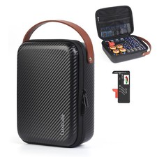 Small Battery Organizer Storage Case with Tester, Hard Batteries Storage Hold...