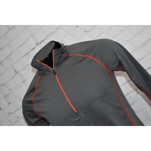 Camisa de Camping REI 1/4 Cremallera Mujer Talla Mediana Gris Poliéster Senderismo Poliéster