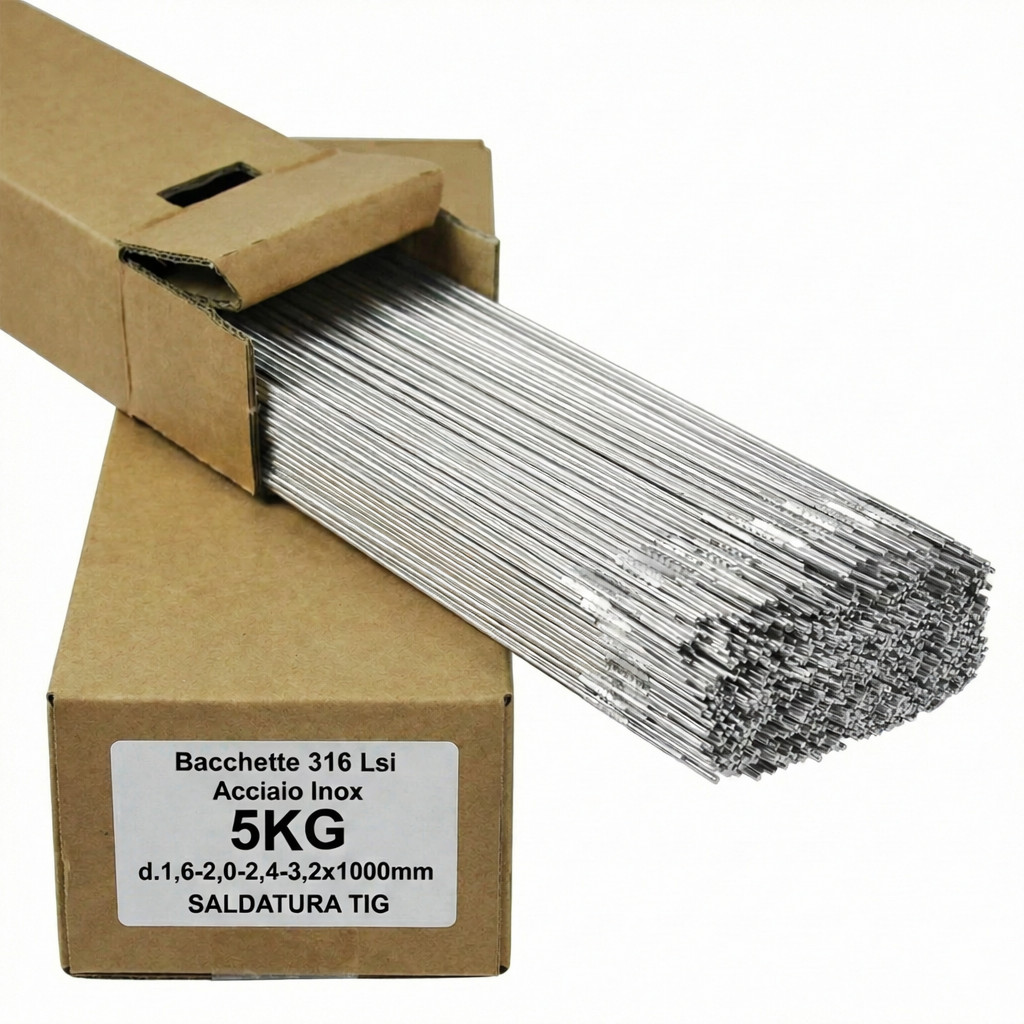 Offerta Bacchette TIG 316 Lsi 5KG - Miglior Prezzo Acciaio Inox